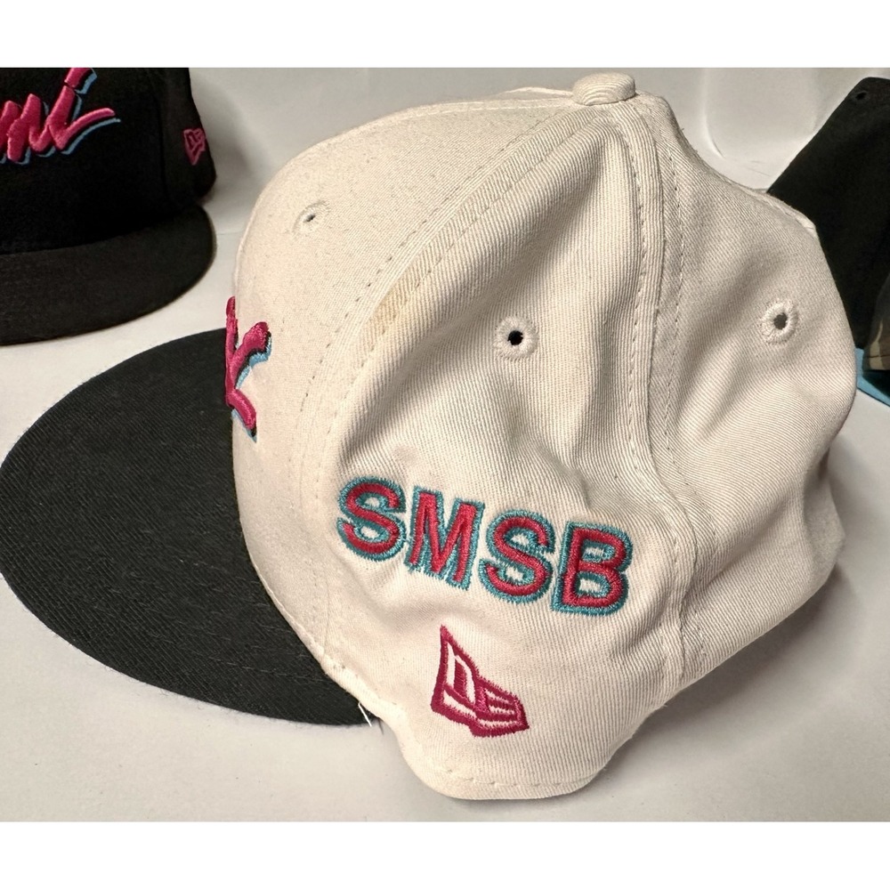 ~2010 RARE! Lot of 5 Miami Heat NBA Snapback Hats New Era 9FIFTY Mitchell & Ness - Picture 12 of 16